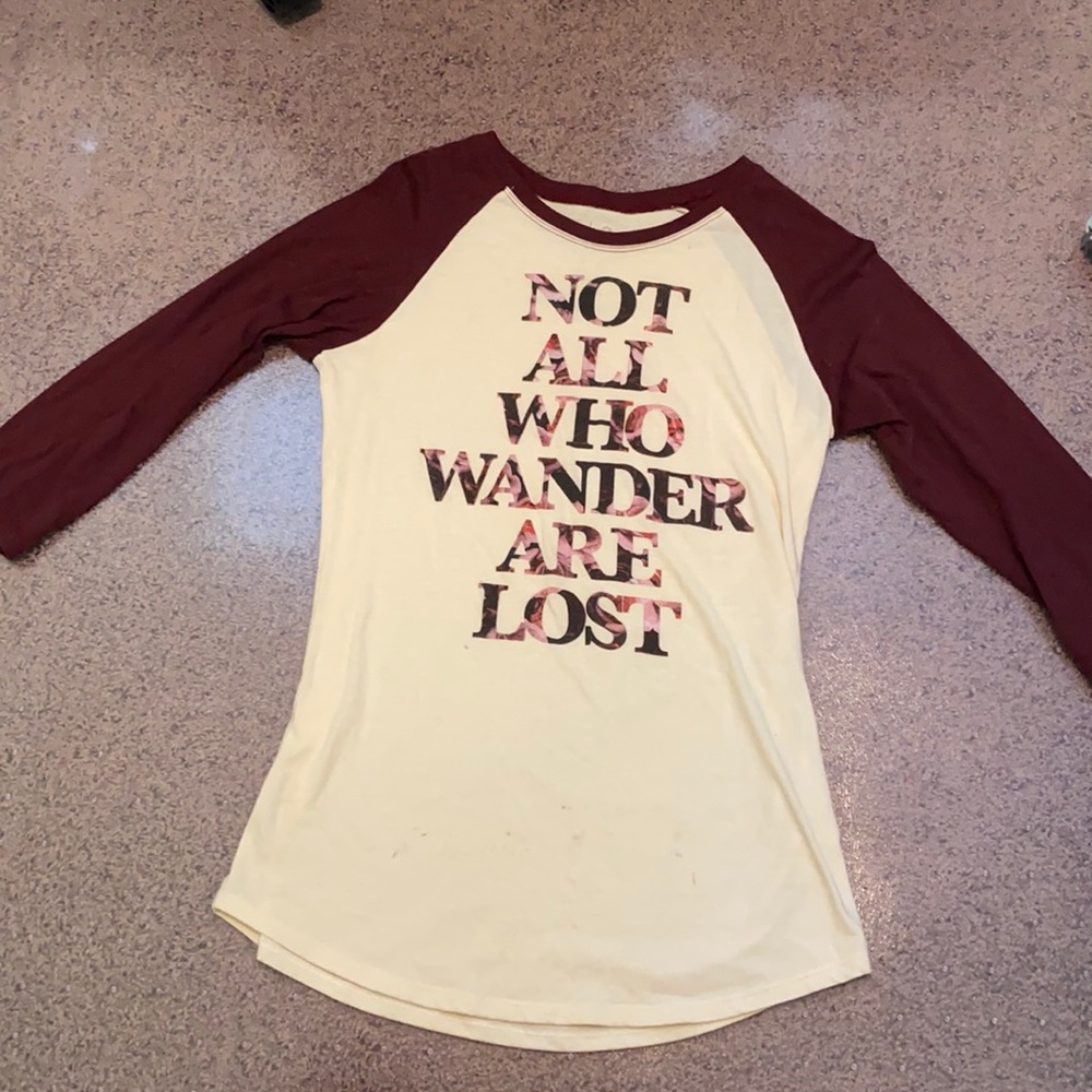 Not All Who Wander Are Lost baseball tee